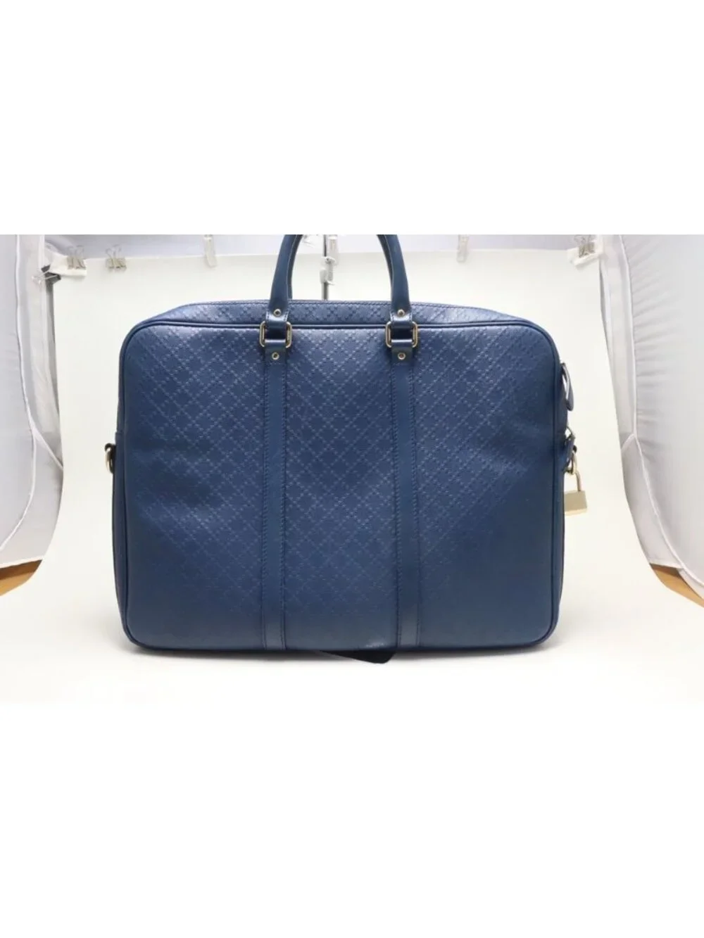 Gucci Diamante Leather Business Briefcase